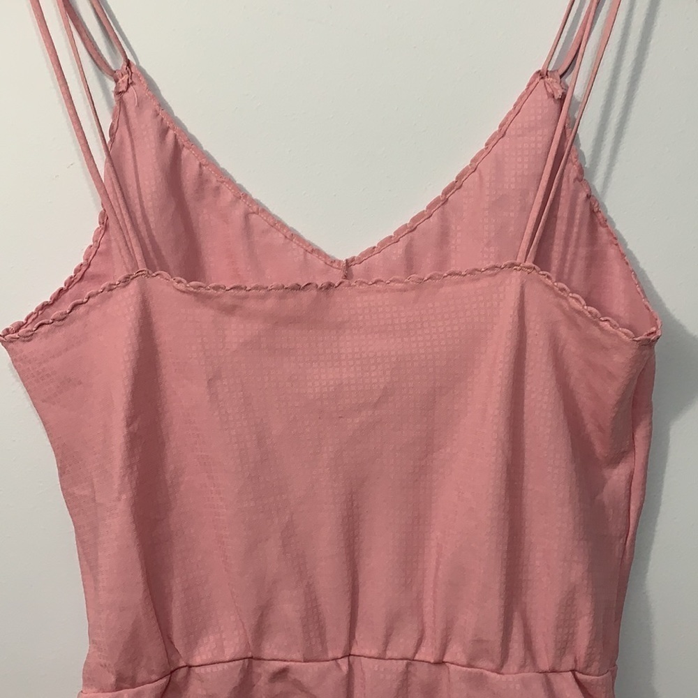 Formfit | Vintage Teddy Surplice Cami Wedding Lingerie Romper Dusty Rose Pink - Picture 10 of 13